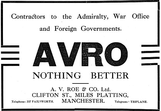 A.V.Roe & Co Cliftn St, Miles Platting, Manchester               