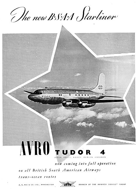 Avro Tudor 4 - BSAA Starliner                                    