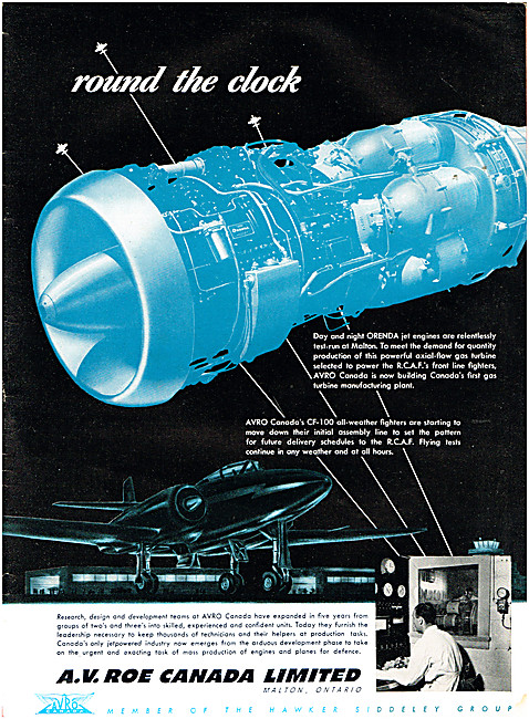 Avro Canada CF-100 Orenda Aero Engines                           