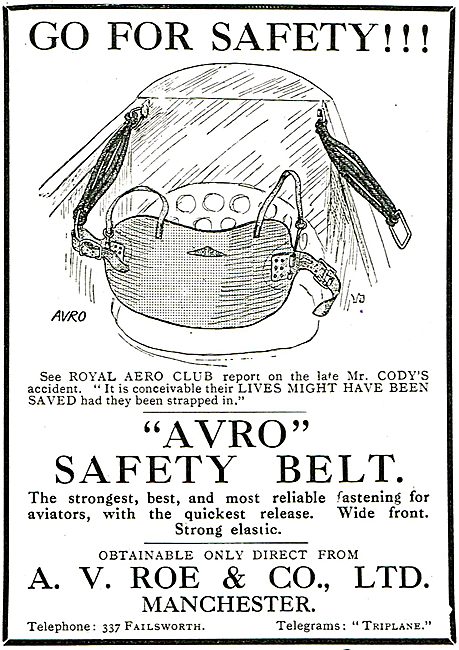 The Avro Safety Belt Could Have Saved Mr Cody's Life             