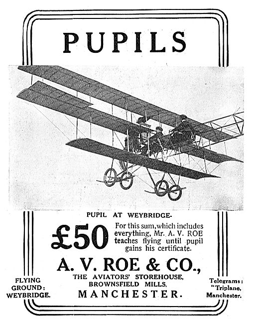 Avro - Learn To Fly With Mr A.V.Roe On The Avro Triplane         