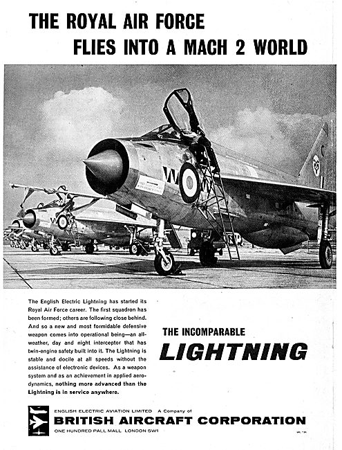The RAF Flies Into A Mach 2 World. BAC English Electric Lightning