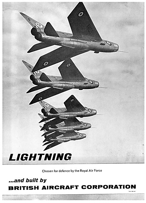 BAC English Electric Lightning. Chsoen For Defence By The RAF    