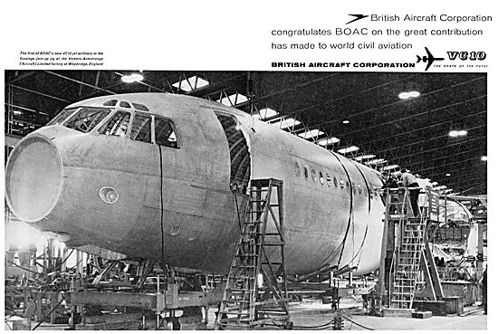 A BOAC BAC Vickers VC10 Under Construction                       