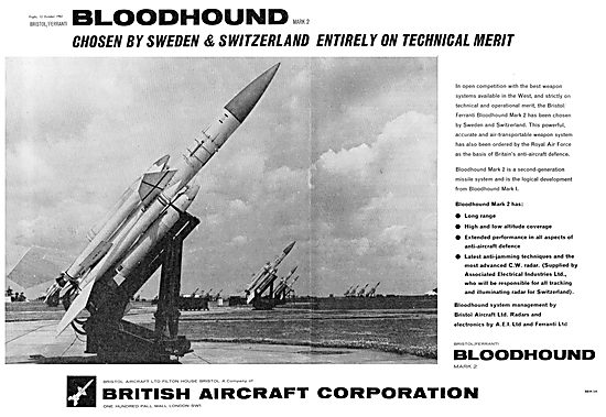 British Aircraft Corporation Bloodhound Missile                  