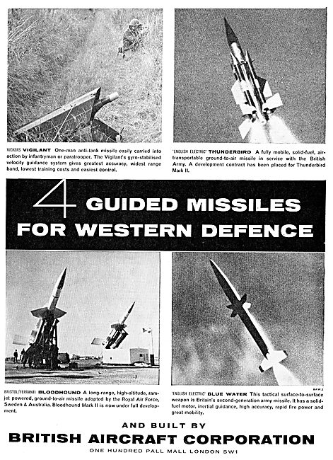 BAC Guided Missile Range For 1961                                