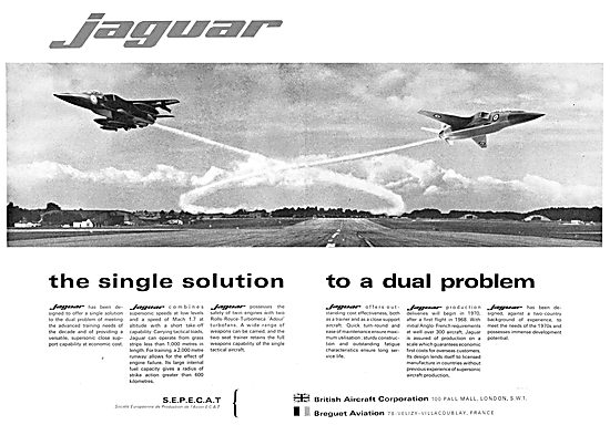 British Aircraft Corporation- BAC Breguet SEPECAT Jaguar         