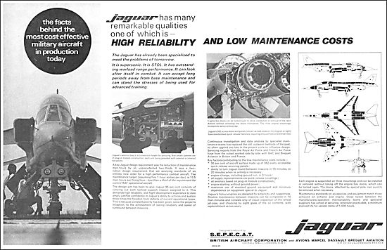 British Aircraft Corporation - SEPECAT Jaguar.                   