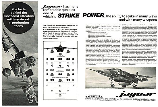 BAC - SEPECAT Jaguar. Strike Power.                              