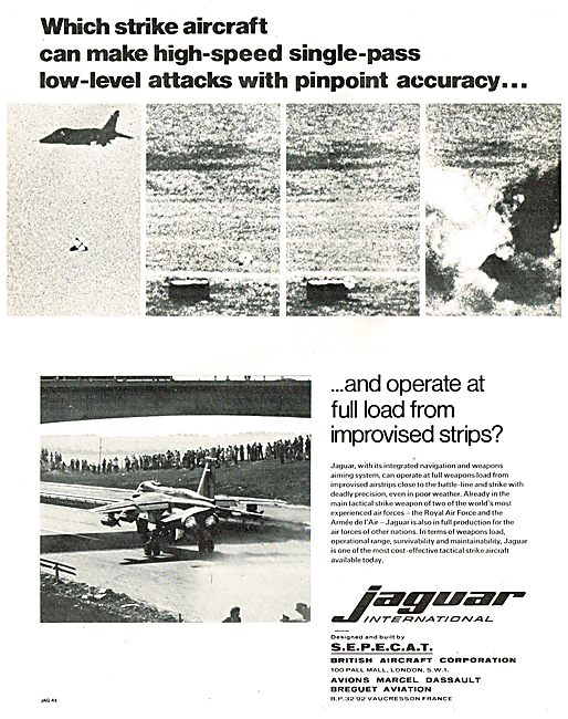 BAC SEPECAT Jaguar. British Aircraft Corporation                 
