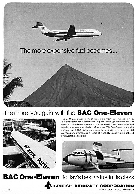 British Aircraft Corporation BAC 1-11 BAC One-Eleven             