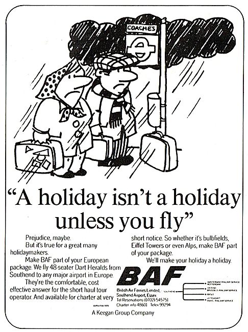 British Air Ferries. B.A.F. BAF                                  