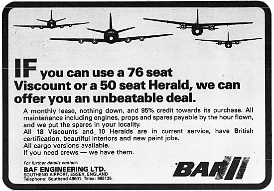 BAF British Air Ferries 1983                                     