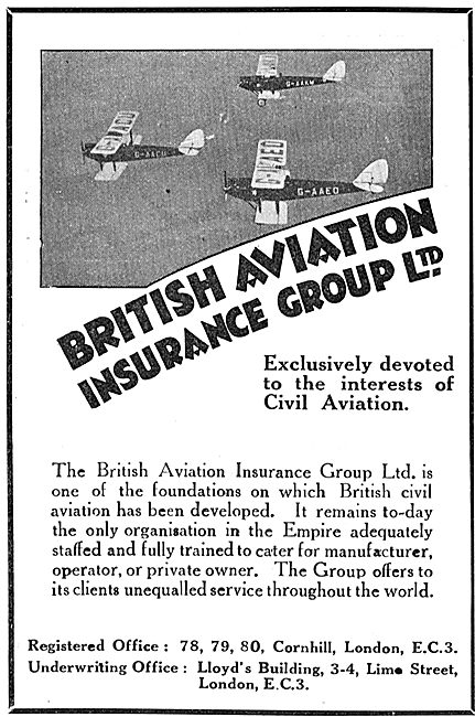 British Aviation Insurance Group                                 