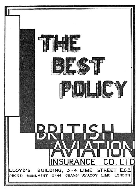 British Aviation Insurance The Best Policy                       