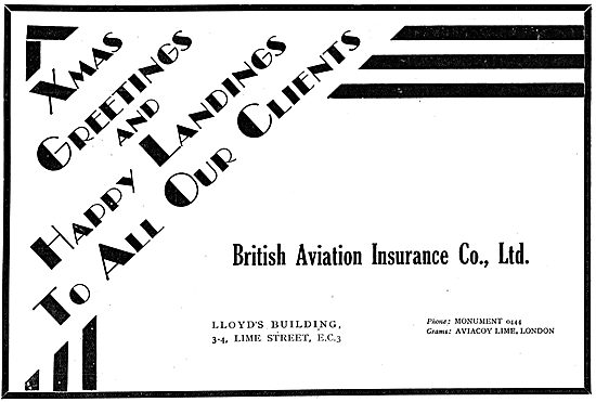 British Aviation Insurance Company                               