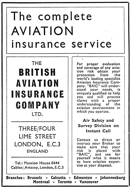 The British Aviation Insurance Company                           