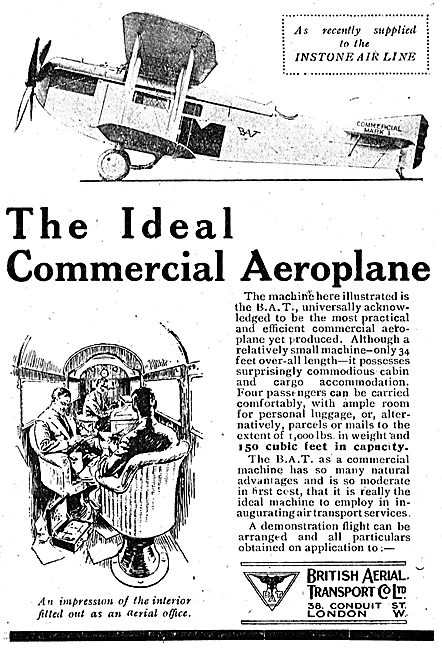 BAT Commercial Aircraft Chosen By Instone Air Line               