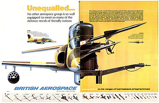 British Aerospace BAe Showcase 1978 BAe Hawk BAe Rapier          