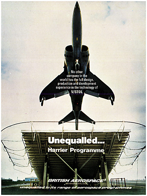 British Aerospace BAe Harrier Programme 1979                     