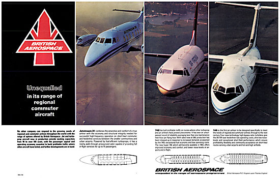 British Aerospace BAe Jetstream 31 BAe 748 BAe 146               