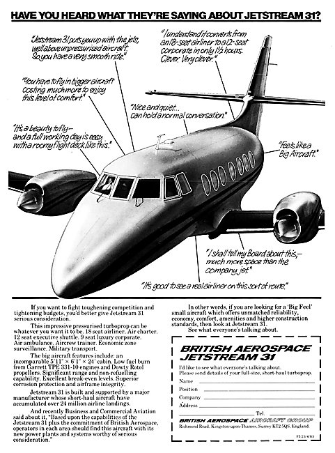 British Aerospace  BAe Jetstream 31                              