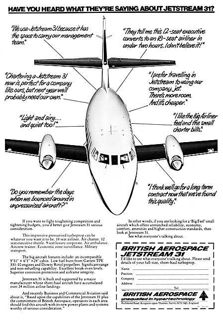 British Aerospace BAe Jetstream 31                               