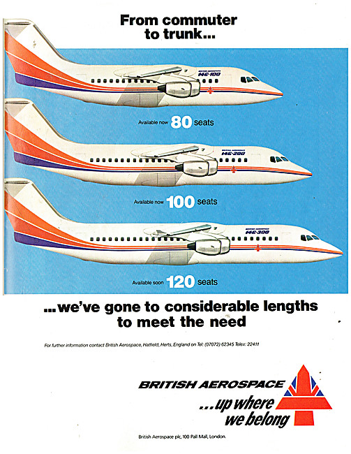British Aerospace 146 - BAe 146 Series Of Airliners              