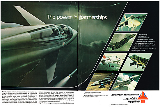 The 1986 Range Of British Aerospace BAe Military Aircraft        