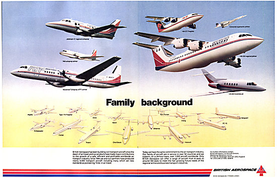 British Aerospace  BAe Passenger Aircraft 1988                   