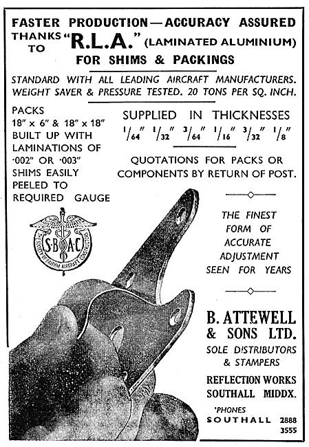 B.Attewell & Sons - Laminated Shims                              