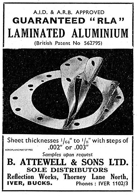 B. Attewell Suppliers Of RLA  Laminated Aluminium                