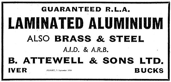 B.Attewell AID & ARB Specification Laminated  Aluminium          