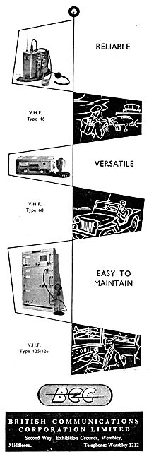 British Communications Corporation BCC VHF Radio Sets            