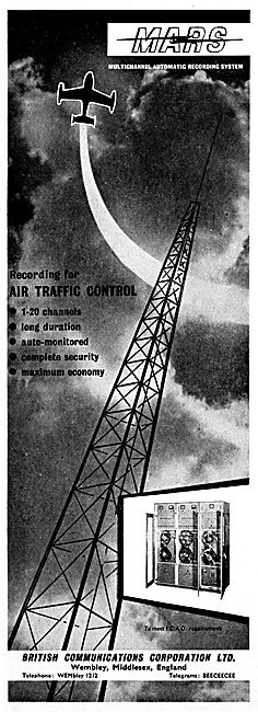 British Communications Corporation. BCC ATC Recording Equipment  