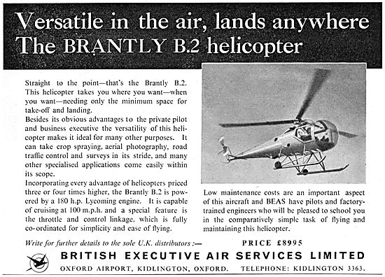 British Executive Air Services - BEAS Brantly B2                 