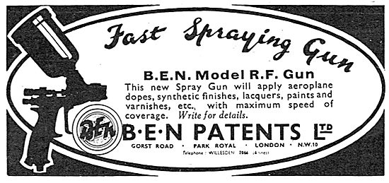 B.E.N.Patents Portable Paint Spraying Machine. RF Gun            