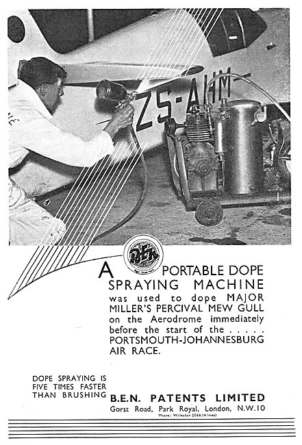 B.E.N.Patents Portable Dope Spraying Machine                     