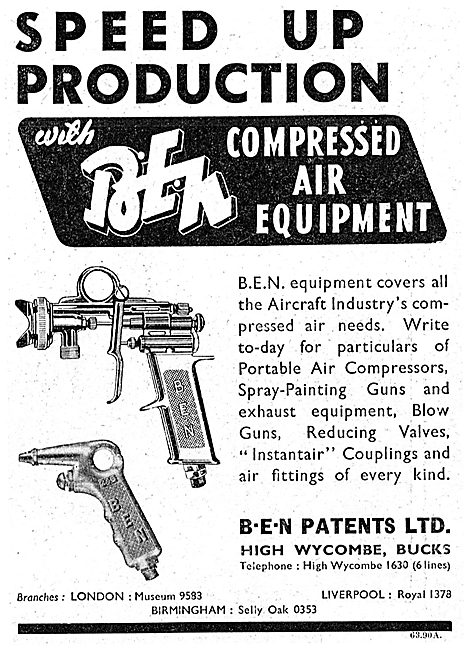 B.E.N.Patents BEN Compressed Air Spray Equipment                 