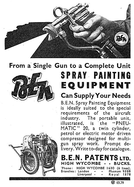B.E.N.Patents BEN Paint Spraying Equipment                       