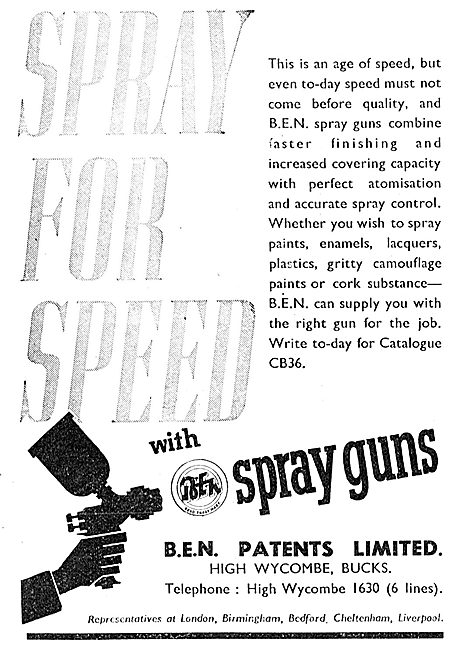 B.E.N.Patents Compressed Air & Paint Spraying Equipment          