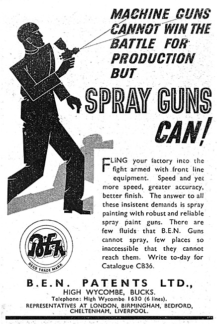 B.E.N.Patents Paint Spraying Equipment                           