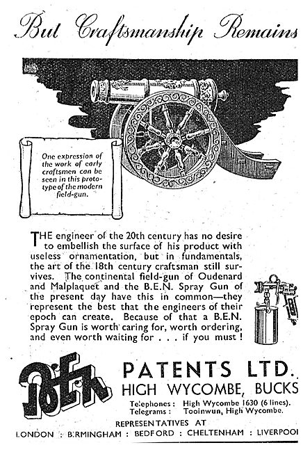 B.E.N.Patents Compressed Air & Paint Spraying Equipment          