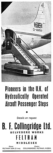 B.F.Collingridge Hydraulically Operated Aircraft Passenger Steps 