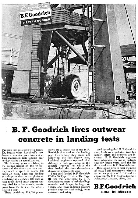 B.F.Goodrich Aircraft Tyres                                      