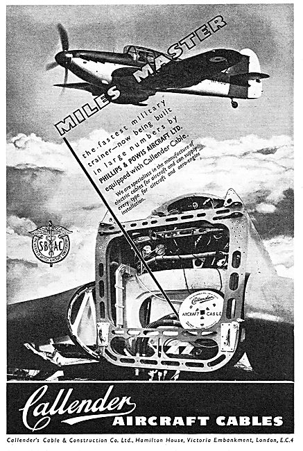 Callenders Cables - Electrical Cables For Aircraft 1939          