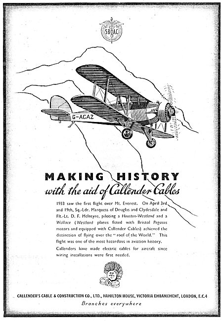 Callender's Aircraft Electrical & Radio Frequency Cables         