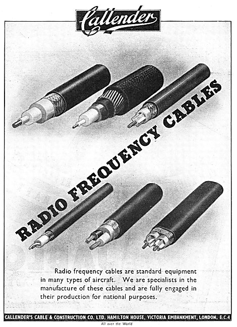 Callenders Radio Frequency Cables. RF Cables                     
