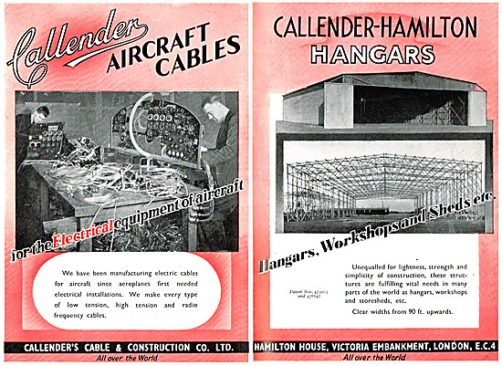 Callender Aircraft  Cables - Calender-Hamilton Hangars           
