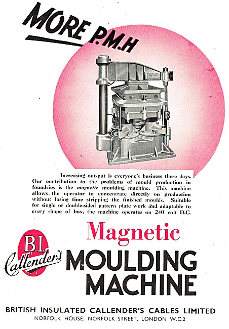 B.I.C.C. Magnetic Moulding Machine                               